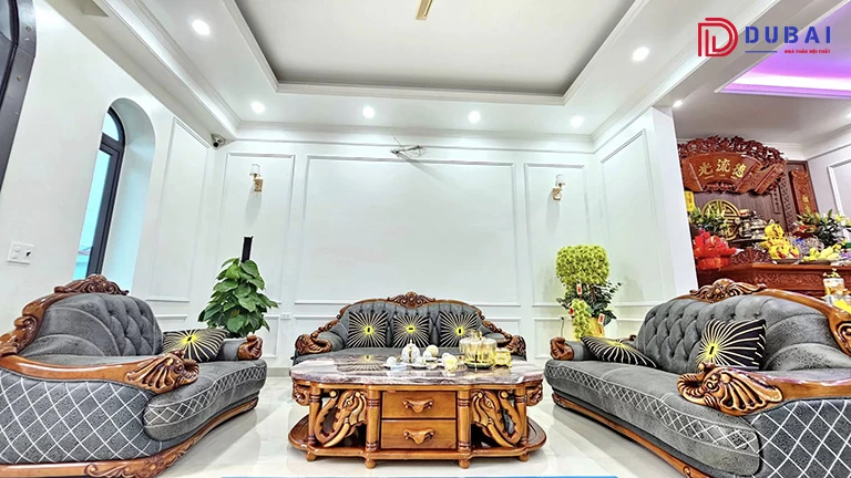 thi công nội thất biệt thự tân cổ điển