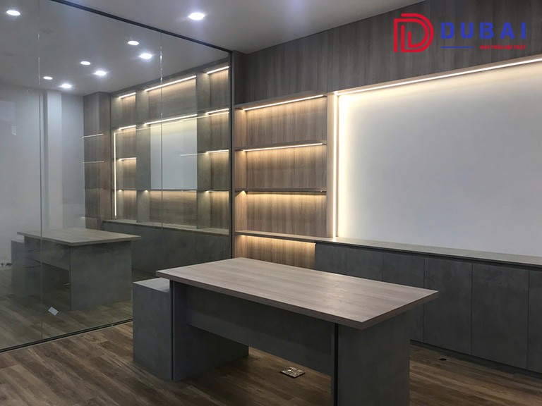 không giam phòng làm việc do Nội Thất DUBAI thi công hiện đại