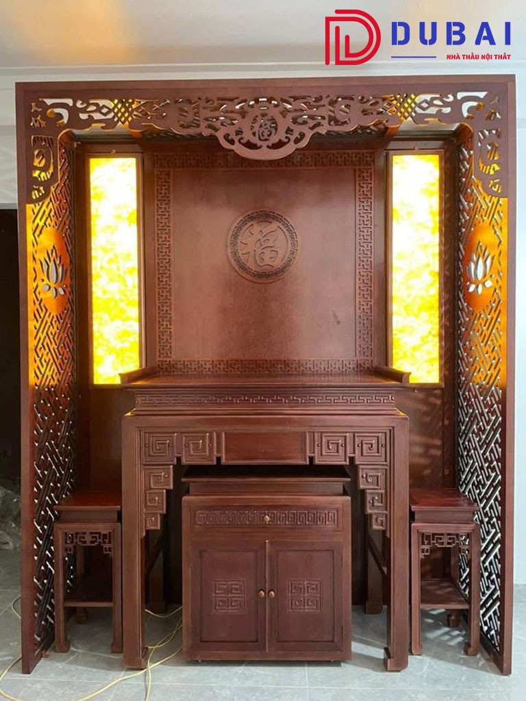 thi công nội thất phòng thờ