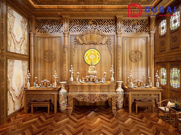 thi công nội thất phòng thờ