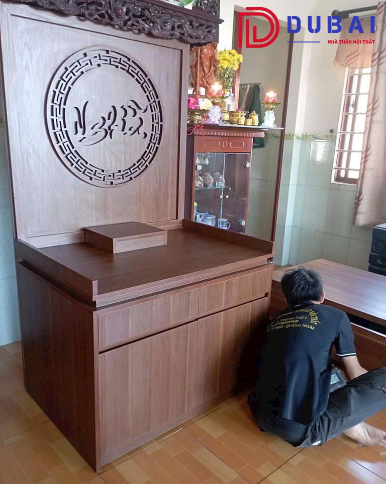 thi công nội thất phòng thờ