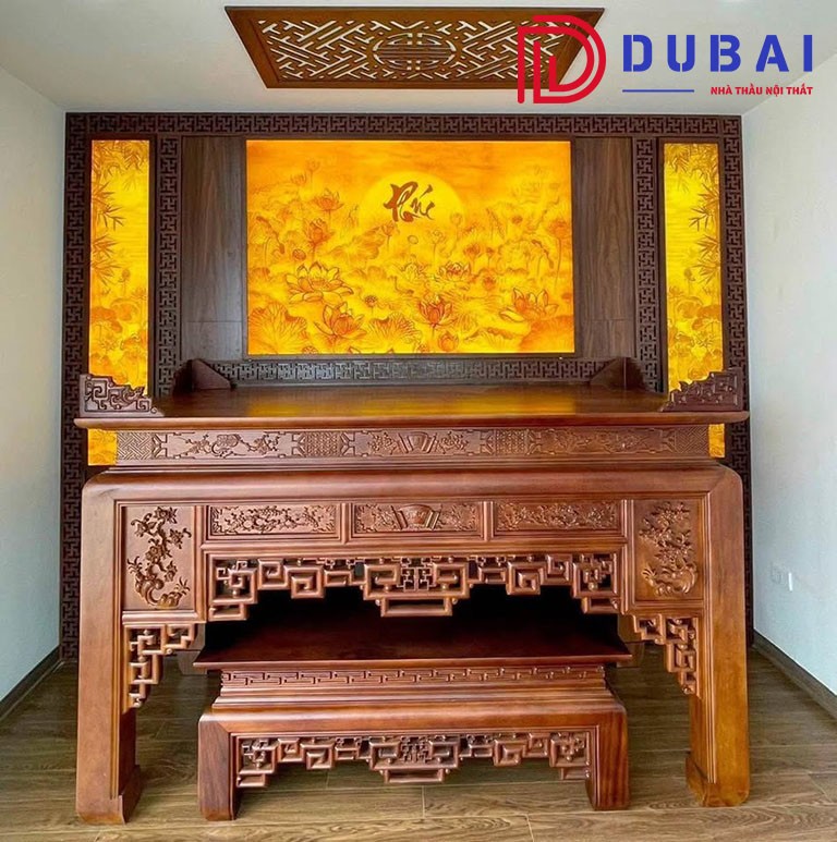 thi công nội thất phòng thờ