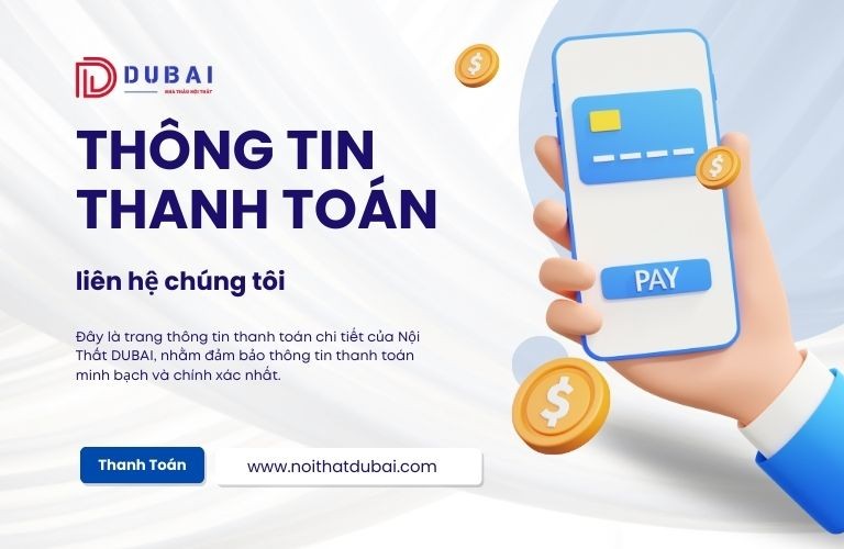 Thông tin thanh toán của Nội Thất DUBAI