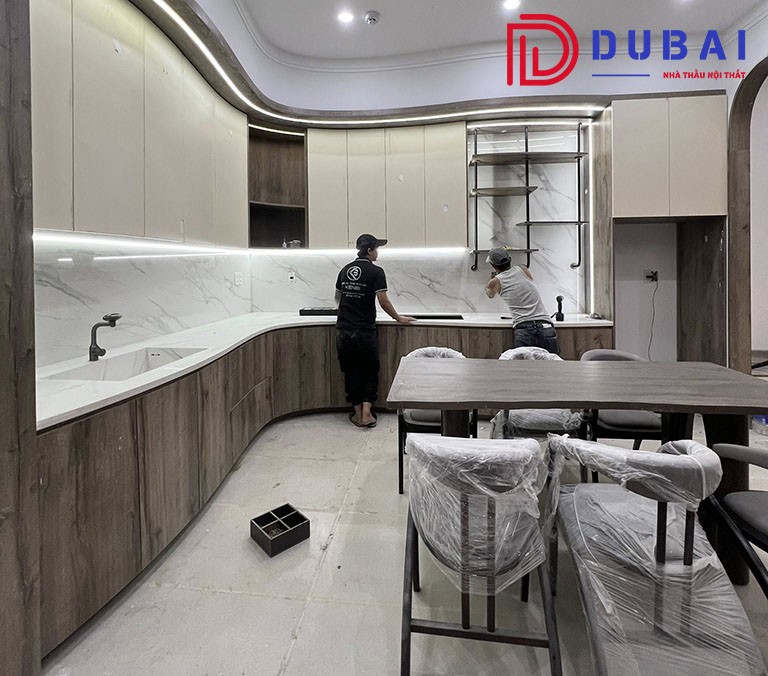 đơn vị thiết kế thi công tủ bếp tại đồng nai