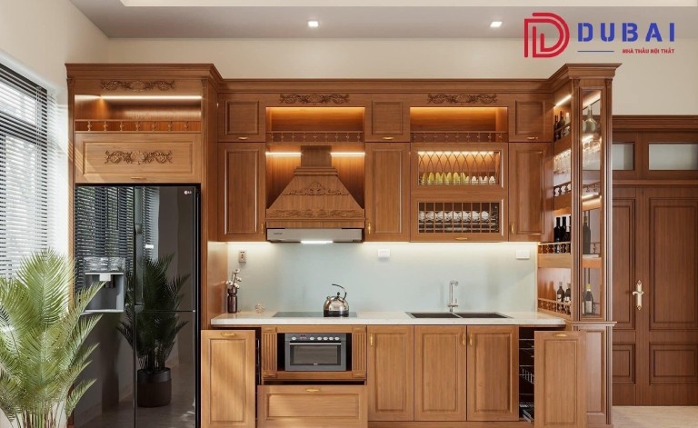 kích thước tủ bếp dưới