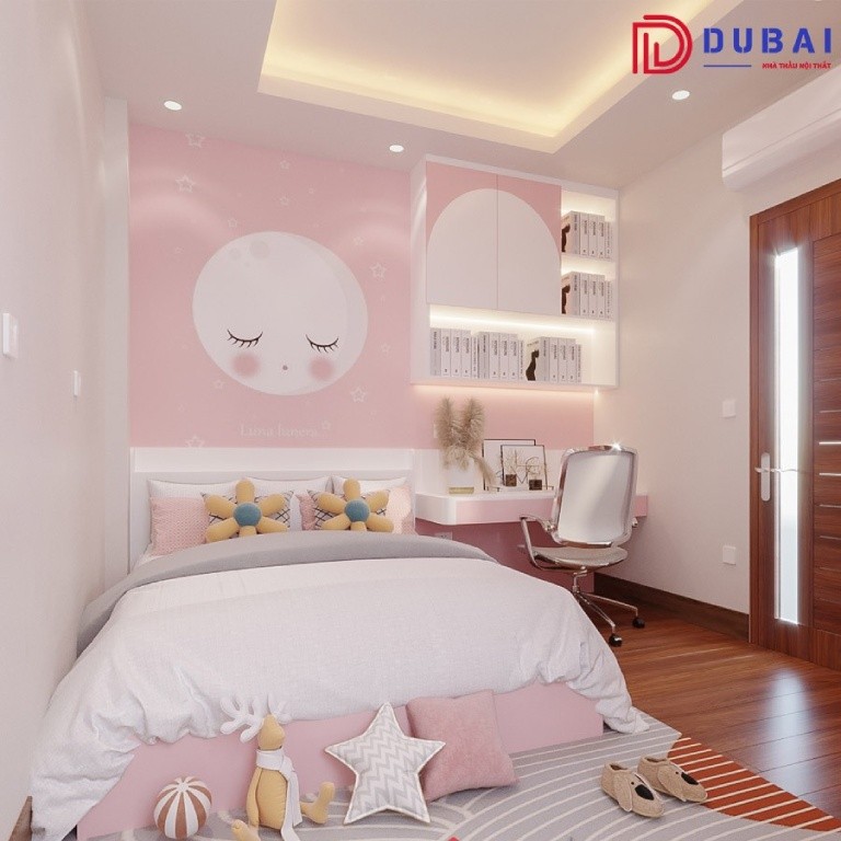 phòng ngủ cho bé gái 10 tuổi