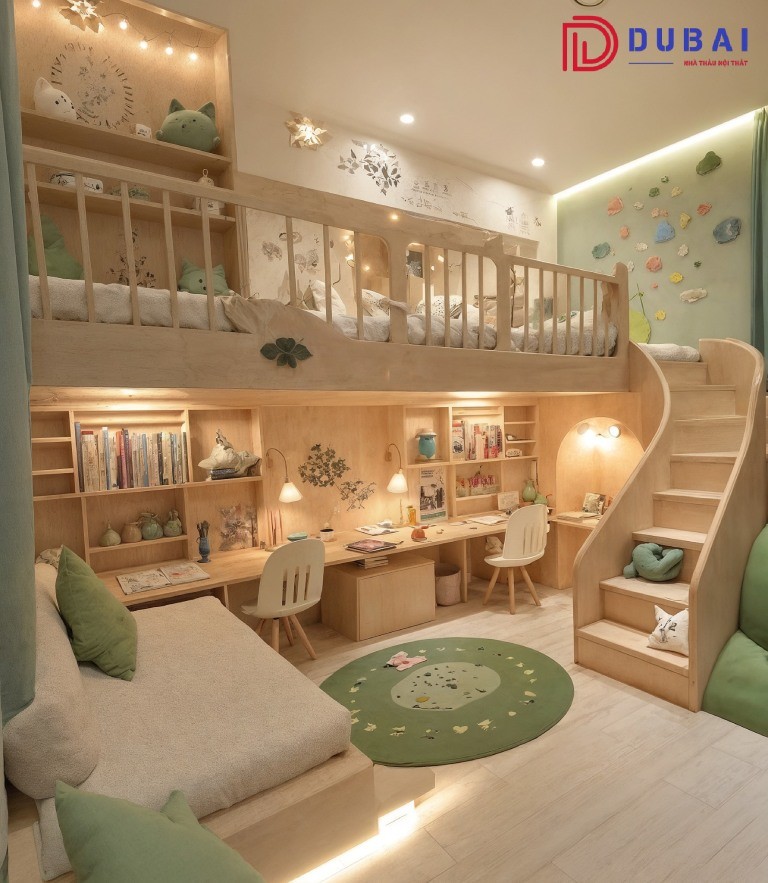 phòng ngủ cho bé gái 10 tuổi