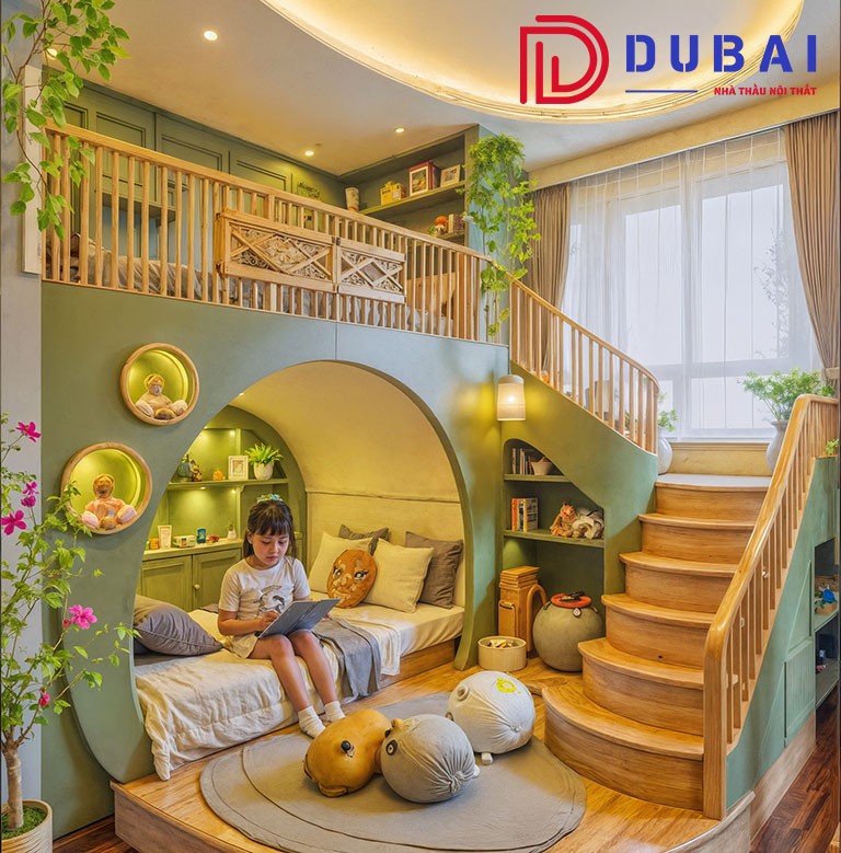 phòng ngủ cho bé gái 10 tuổi