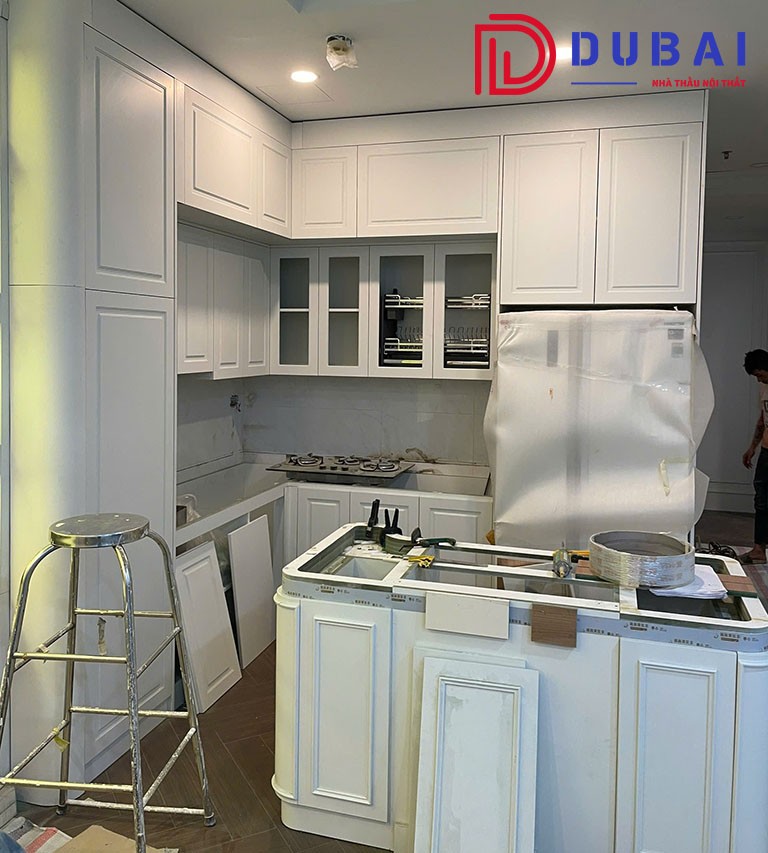 thi công tủ bếp
