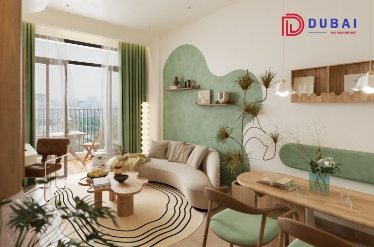 thiết kế nội thất chung cư 55m2