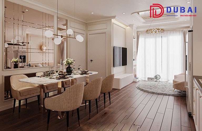 thiết kế nội thất chung cư tân cổ điển