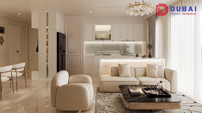 thiết kế nội thất chung cư tân cổ điển