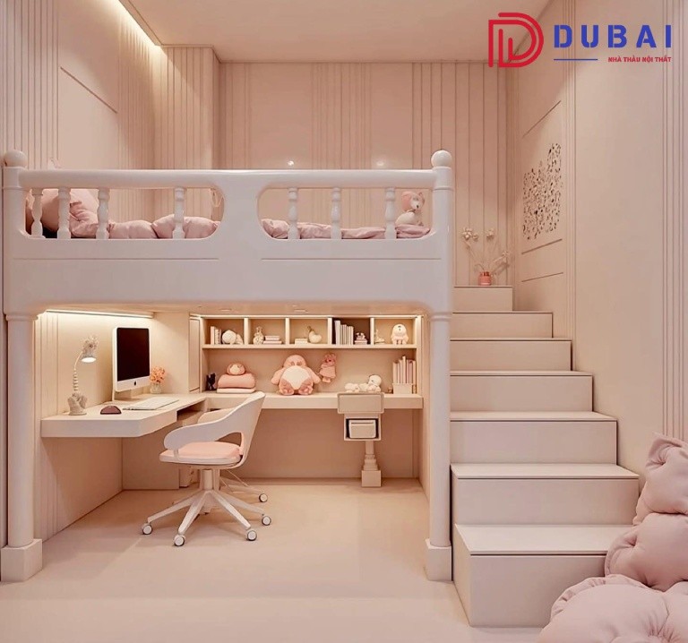 thiết kế phòng ngủ cho bé gái