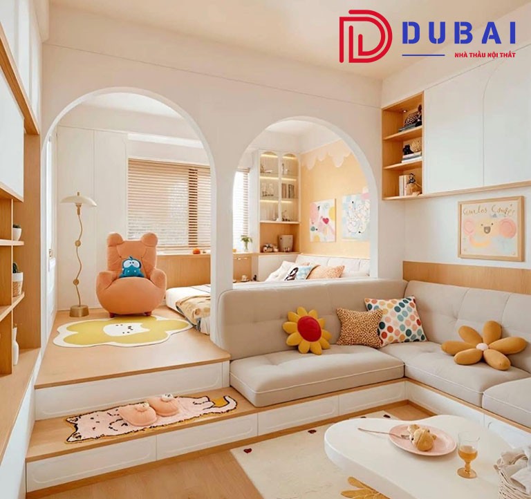 thiết kế phòng ngủ cho bé gái