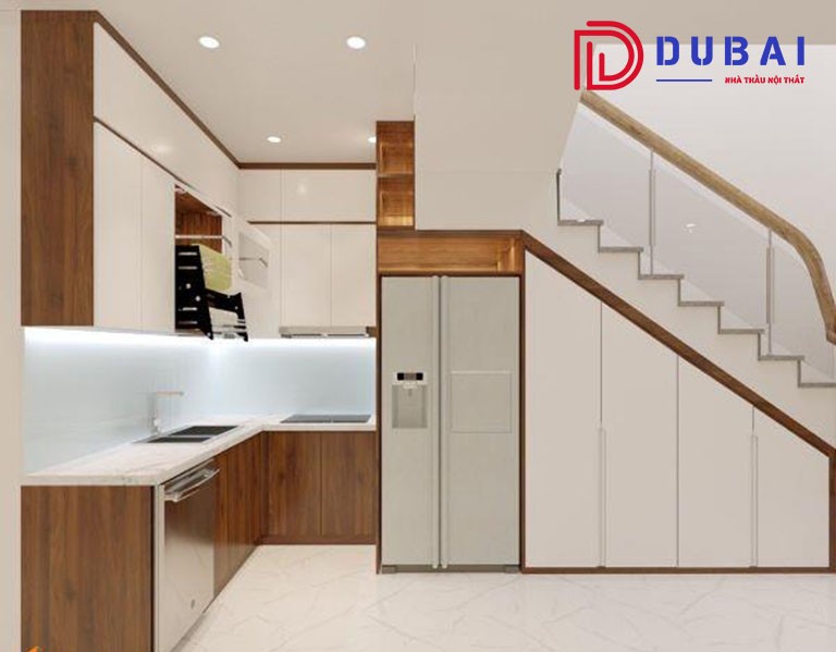 tủ bếp dưới gầm cầu thang