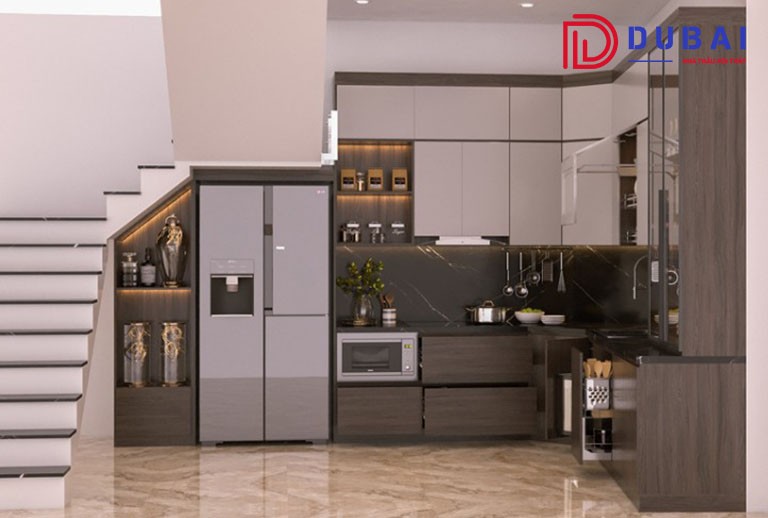 tủ bếp dưới gầm cầu thang