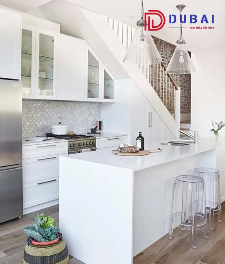 tủ bếp dưới gầm cầu thang