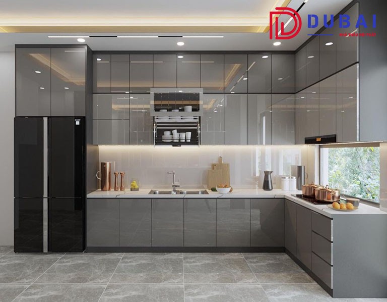 tủ bếp gỗ công nghiệp