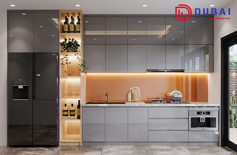 tủ bếp gỗ công nghiệp