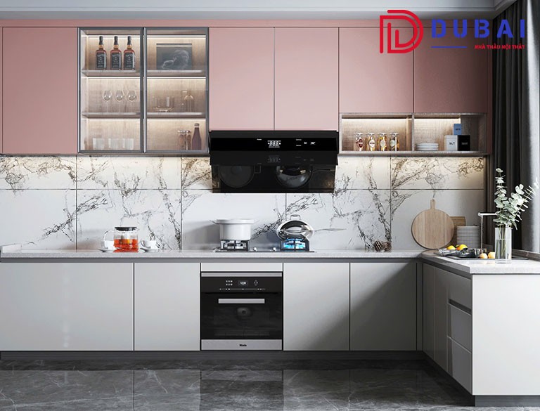 tủ bếp gỗ công nghiệp
