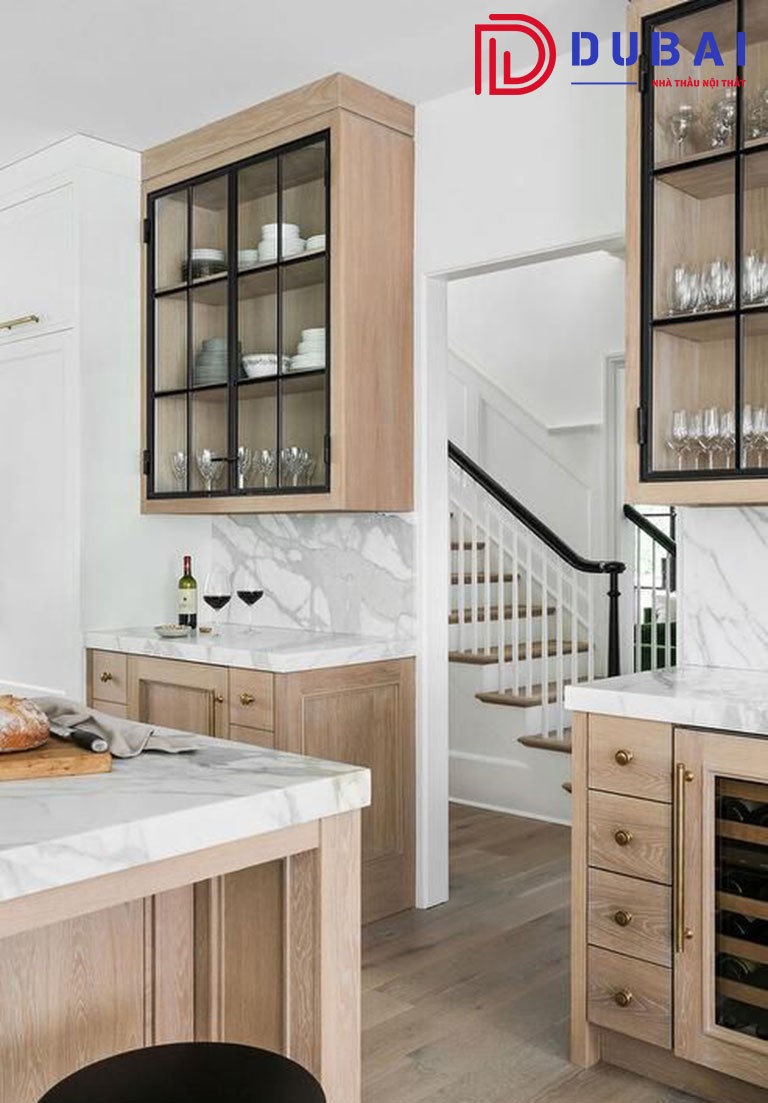 Tủ Bếp Gỗ Sồi