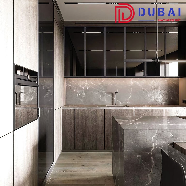 Tủ Bếp Gỗ Sồi