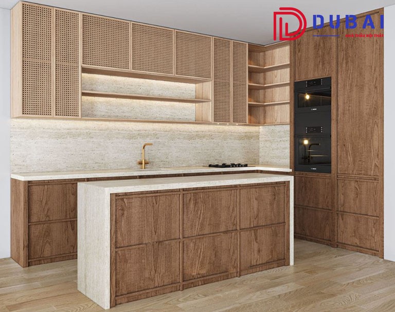 Tủ Bếp Gỗ Sồi