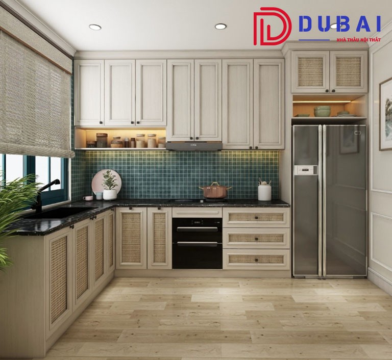 Tủ Bếp Gỗ Sồi