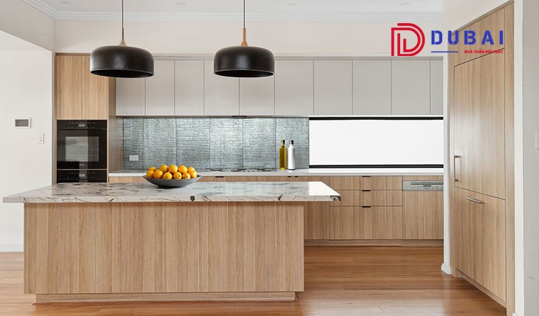 Tủ Bếp Gỗ Sồi