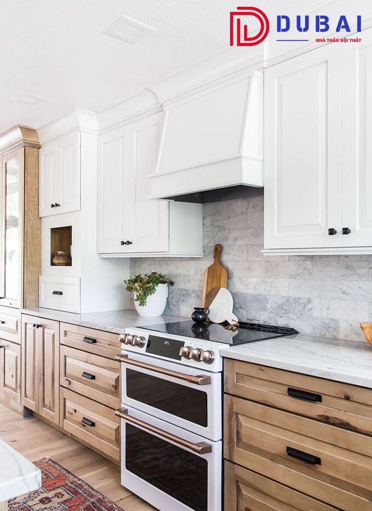 Tủ Bếp Gỗ Sồi