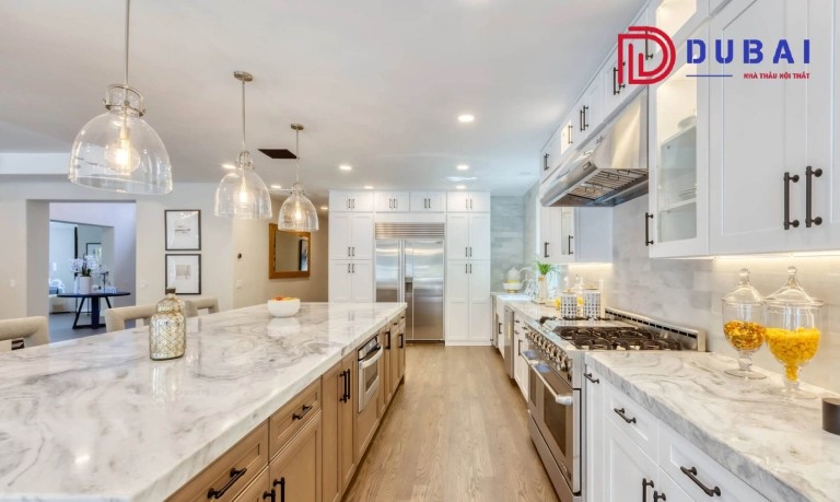 Tủ Bếp Gỗ Sồi