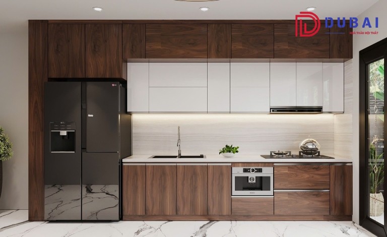 tủ bếp gỗ tự nhiên