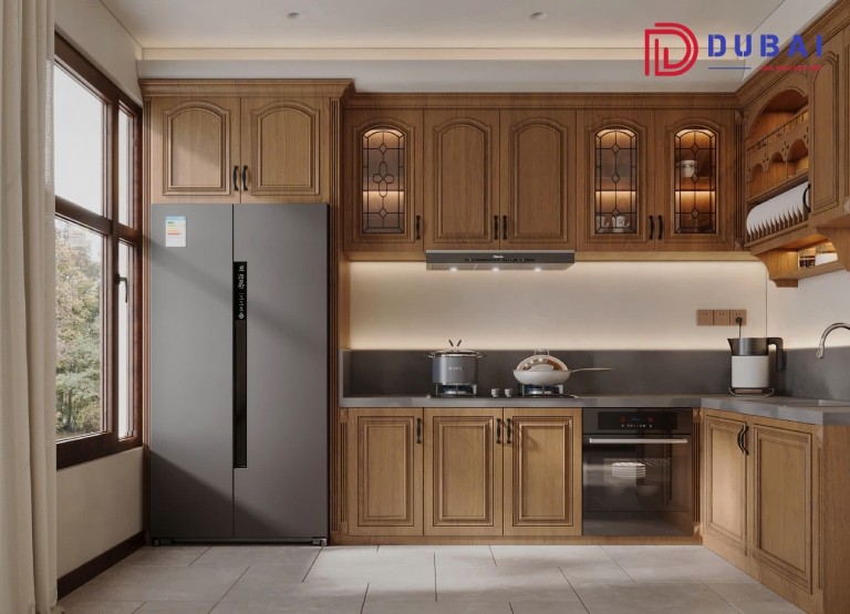 tủ bếp gỗ tự nhiên