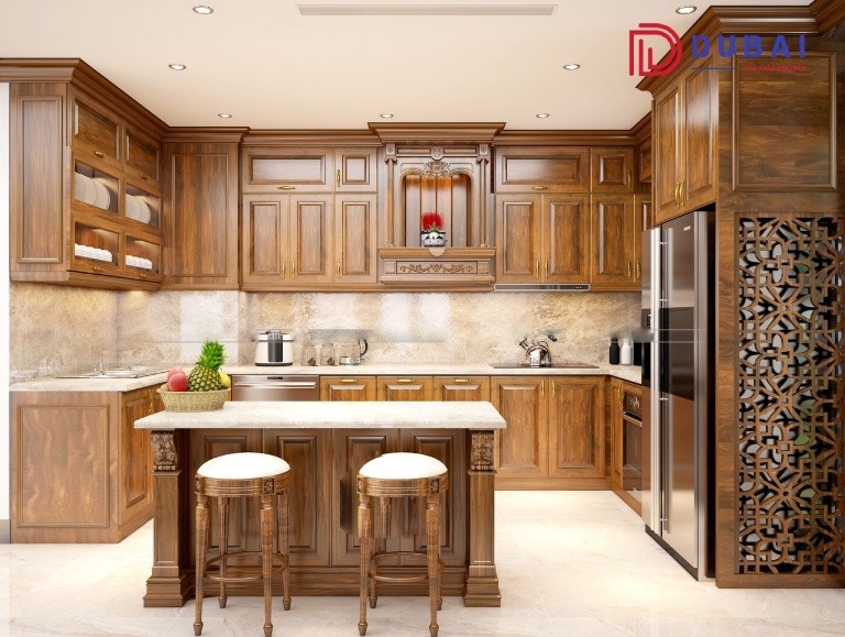 tủ bếp gỗ tự nhiên