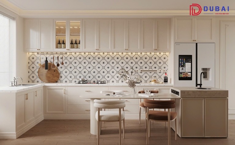 tủ bếp góc xéo