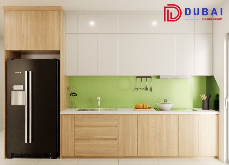 tủ bếp melamine