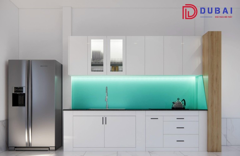 tủ bếp melamine