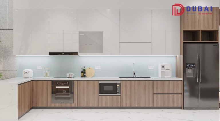 tủ bếp melamine