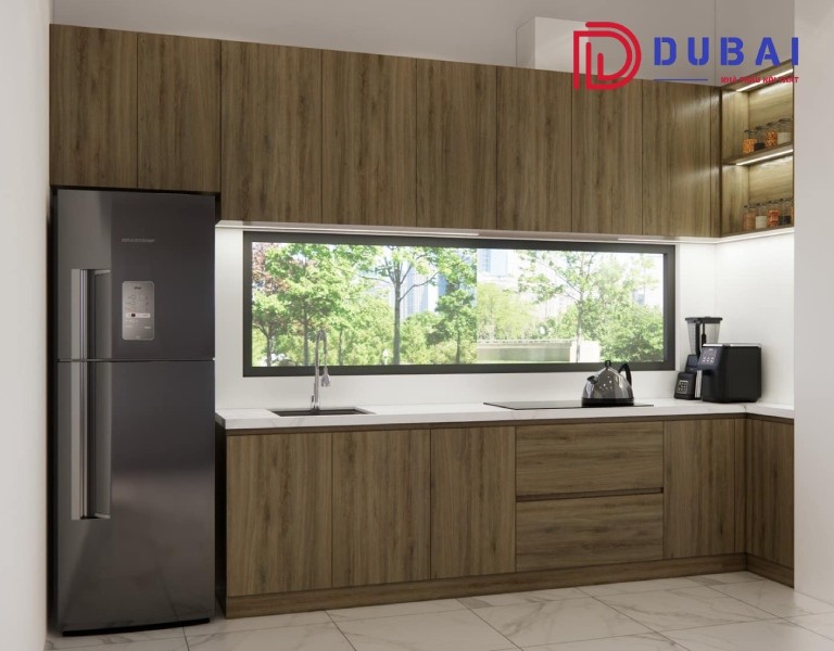 tủ bếp melamine