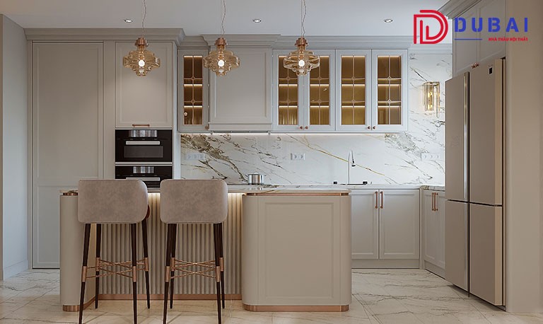 tủ bếp melamine
