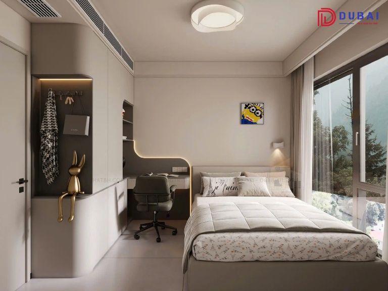 phòng ngủ cho 2 bé trai