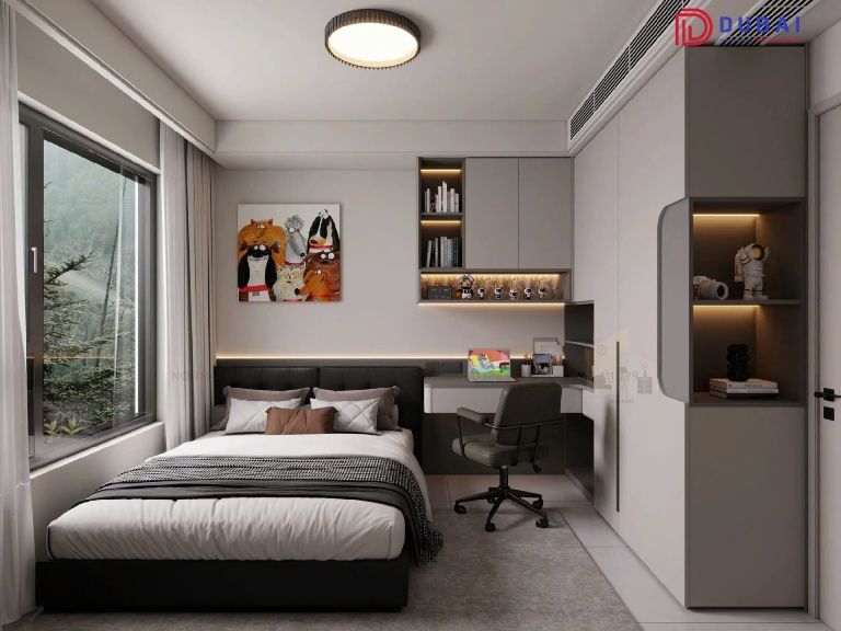 phòng ngủ cho 2 bé trai