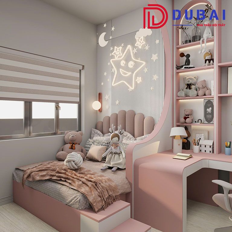 phòng ngủ cho bé gái 11 tuổi