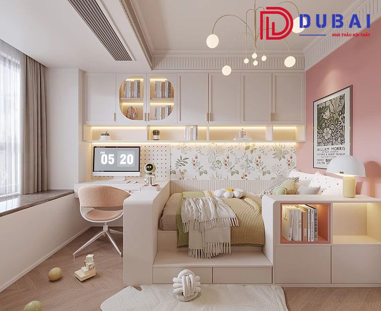phòng ngủ cho bé gái 11 tuổi