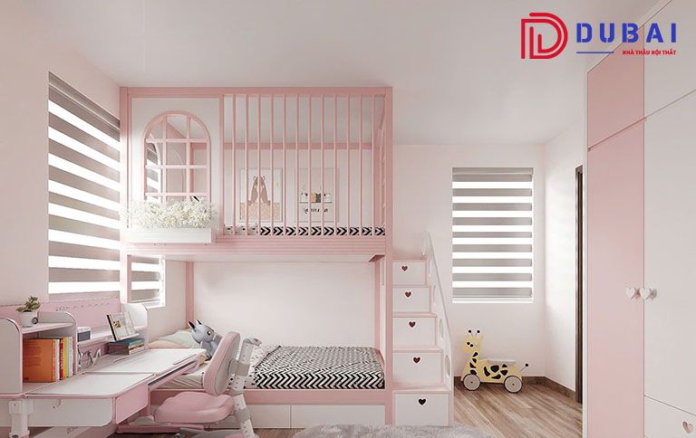 phòng ngủ cho bé gái 12 tuổi