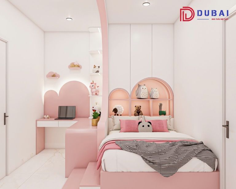 phòng ngủ cho bé gái 13 tuổi