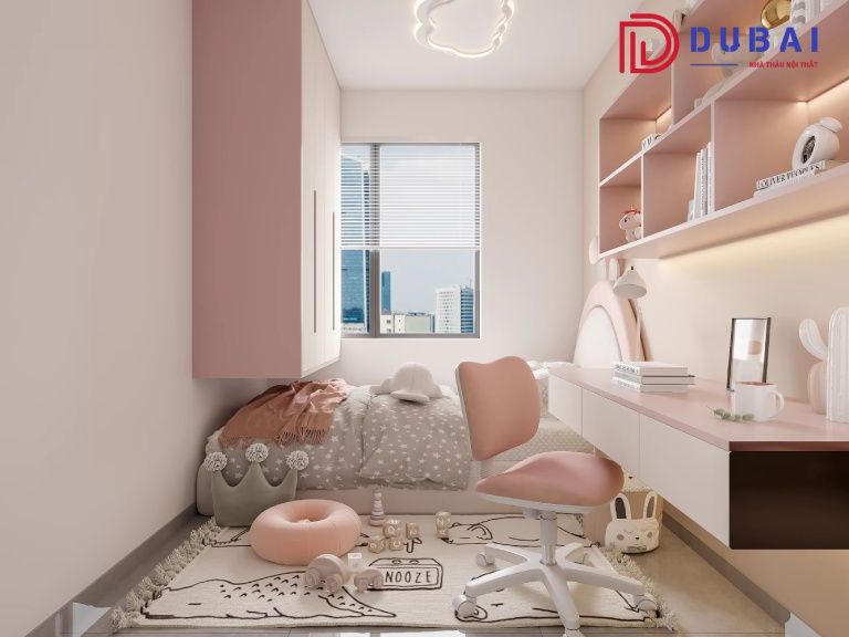 phòng ngủ cho bé gái 13 tuổi