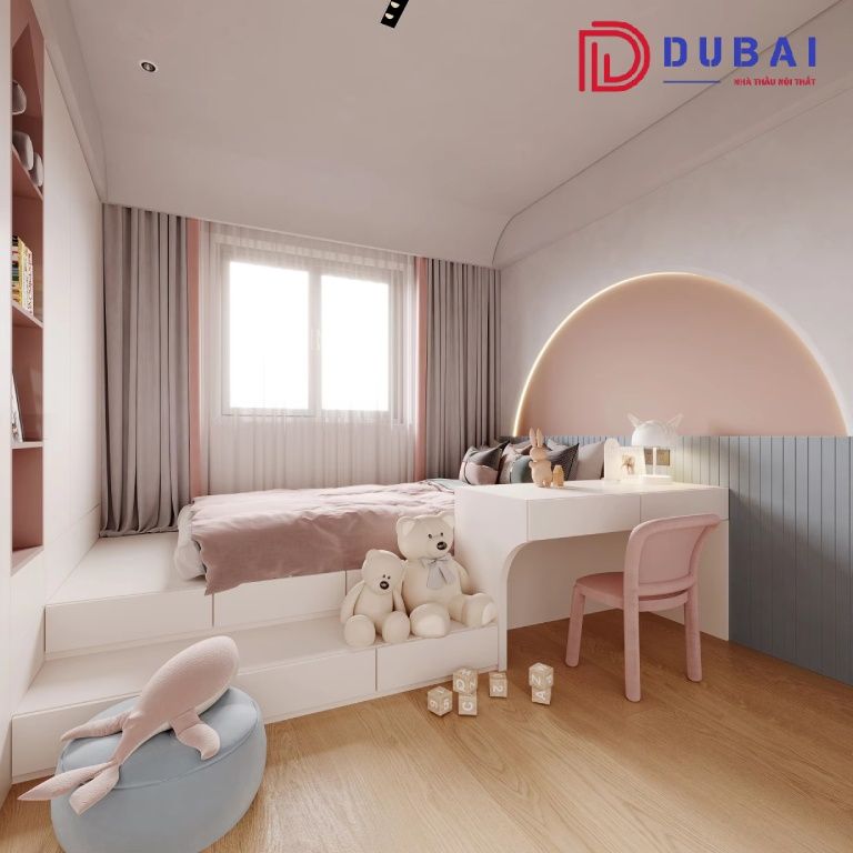 phòng ngủ cho bé gái 13 tuổi