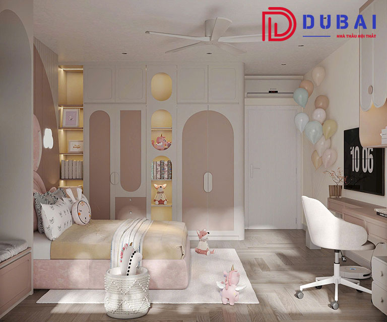 phòng ngủ cho bé gái 13 tuổi