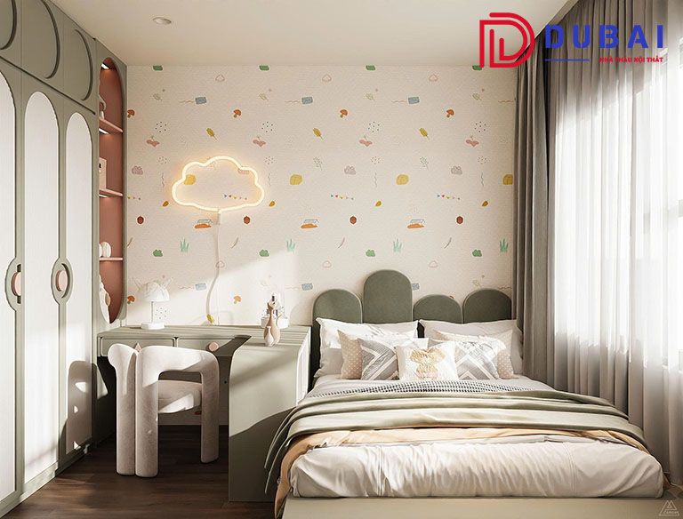 phòng ngủ cho bé gái 13 tuổi